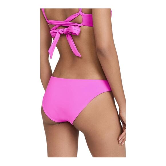 LSpace by Monica Wise Sandy Classic Bikini Bottom Bright Fuchsia Women's Medium - Picture 2 of 14
